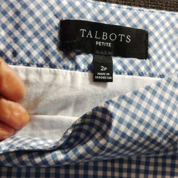 Talbots Blue A-Line Knee-Length Skirt - Picture 4 of 5